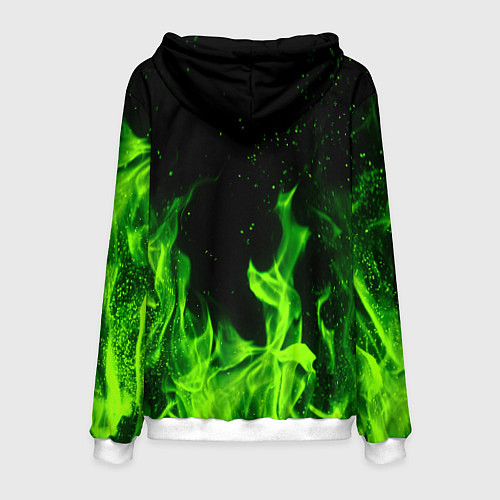 Мужская толстовка L letter flame / 3D-Белый – фото 2