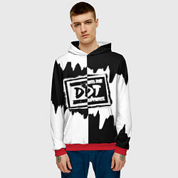Толстовка-худи мужская ДДТ, цвет: 3D-красный — фото 2