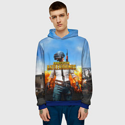 Толстовка-худи мужская PUBG, цвет: 3D-синий — фото 2