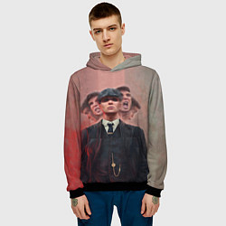 Толстовка-худи мужская Томас Шелби Peaky Blinders, цвет: 3D-черный — фото 2