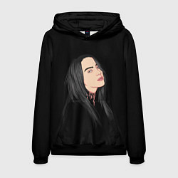 Толстовка-худи мужская Billie Eilish: Black Style, цвет: 3D-черный