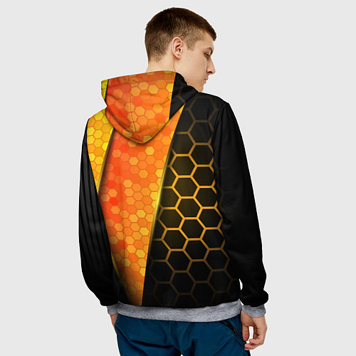 Мужская толстовка Mass Effect N7 / 3D-Меланж – фото 4