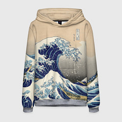 Мужская толстовка Kanagawa Wave Art