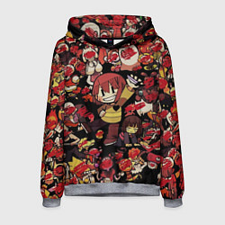 Толстовка-худи мужская UNDERTALE CHARA, цвет: 3D-меланж