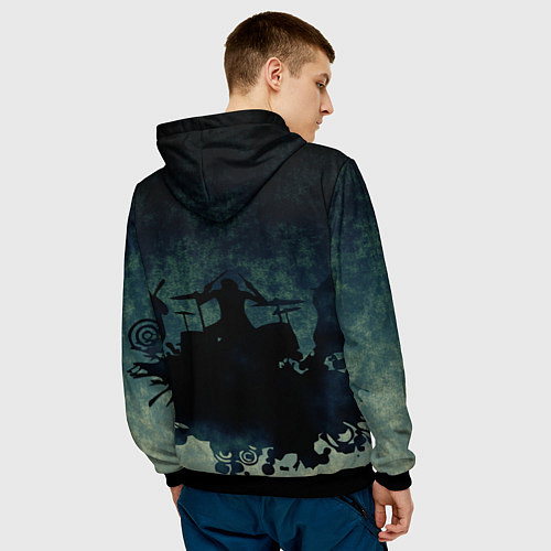 Мужская толстовка Алиса / 3D-Черный – фото 4