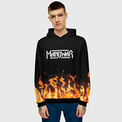 Толстовка-худи мужская Manowar, цвет: 3D-черный — фото 2