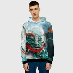 Толстовка-худи мужская Shadows of the Hitokiri, цвет: 3D-черный — фото 2