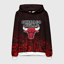 Толстовка-худи мужская CHICAGO BULLS, цвет: 3D-белый