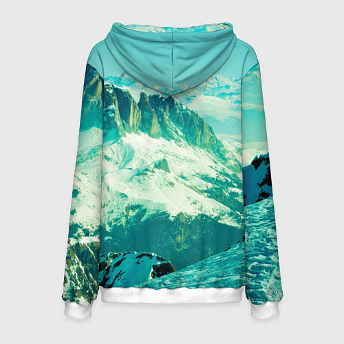 Мужская толстовка Горы / 3D-Белый – фото 2