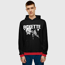 Толстовка-худи мужская Roxette, цвет: 3D-красный — фото 2