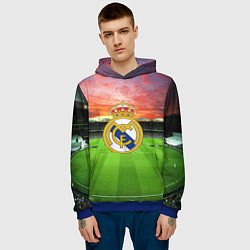 Толстовка-худи мужская FC Real Madrid, цвет: 3D-синий — фото 2
