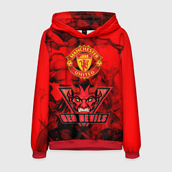 Толстовка-худи мужская Manchester United, цвет: 3D-красный