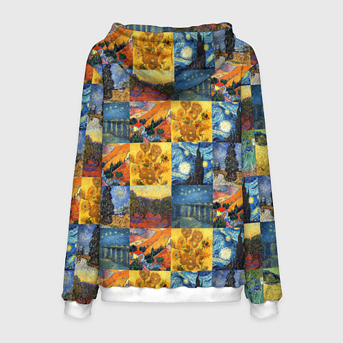 Мужская толстовка Картины Ван Гога / 3D-Белый – фото 2