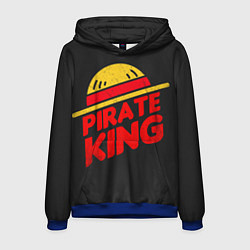 Толстовка-худи мужская One Piece Pirate King, цвет: 3D-синий