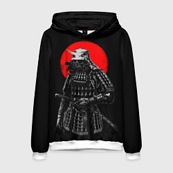 Толстовка-худи мужская Самурай, цвет: 3D-белый