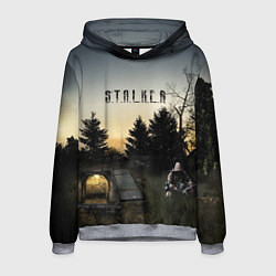 Толстовка-худи мужская СТАЛКЕР 1, цвет: 3D-меланж