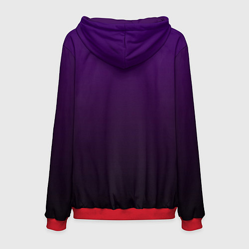 Мужская толстовка Кошачий Инь - Янь / 3D-Красный – фото 2