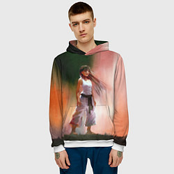 Толстовка-худи мужская Girl, цвет: 3D-белый — фото 2