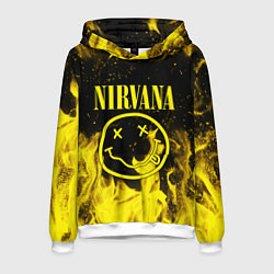 Толстовка-худи мужская NIRVANA, цвет: 3D-белый