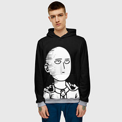 Толстовка-худи мужская ONE-PUNCH MAN, цвет: 3D-меланж — фото 2