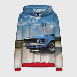 Толстовка-худи мужская Mustang, цвет: 3D-красный