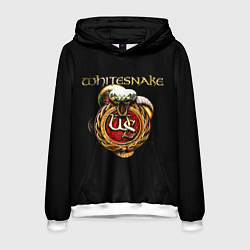 Толстовка-худи мужская Whitesnake, цвет: 3D-белый