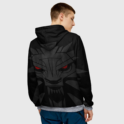 Мужская толстовка ВЕДЬМАК / 3D-Меланж – фото 4