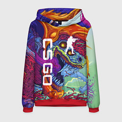 Толстовка-худи мужская CS GO HYPERBEAST, цвет: 3D-красный