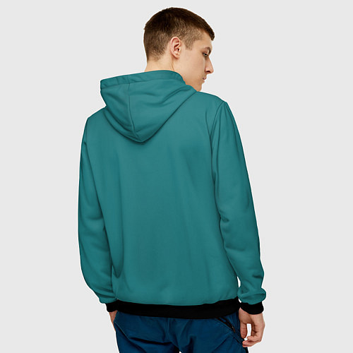 Мужская толстовка Кис-кис / 3D-Черный – фото 4