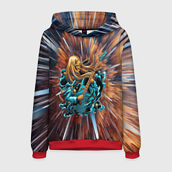 Толстовка-худи мужская ROCK GIRL, цвет: 3D-красный