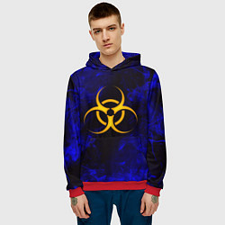 Толстовка-худи мужская BIOHAZARD, цвет: 3D-красный — фото 2