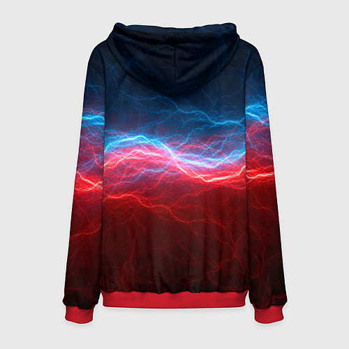 Мужская толстовка Огонь и лёд / 3D-Красный – фото 2