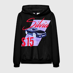 Толстовка-худи мужская S15, цвет: 3D-черный