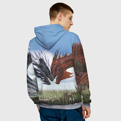 Мужская толстовка Ark Survival Evolved / 3D-Меланж – фото 4