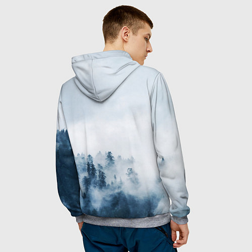 Мужская толстовка МЫ РУССКИЕ С НАМИ БОГ / 3D-Меланж – фото 4