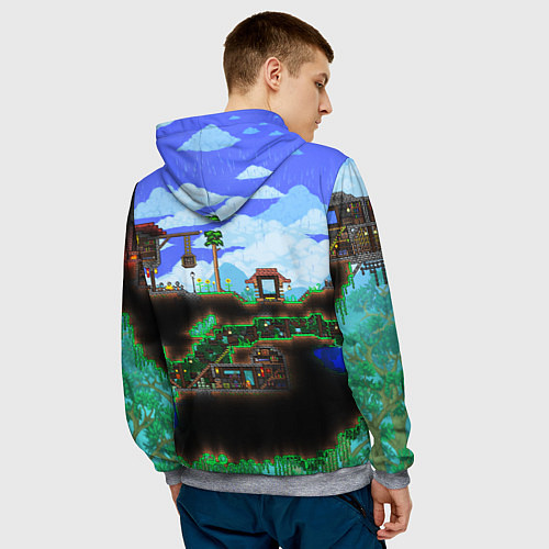 Мужская толстовка TERRARIA EXCLUSIVE / 3D-Меланж – фото 4