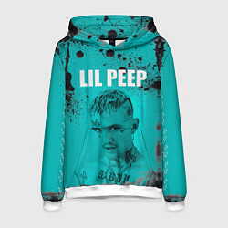 Толстовка-худи мужская Lil Peep, цвет: 3D-белый