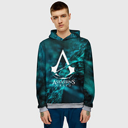 Толстовка-худи мужская ASSASSINS CREED, цвет: 3D-меланж — фото 2