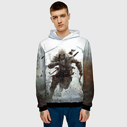 Толстовка-худи мужская ASSASSINS CREED, цвет: 3D-черный — фото 2
