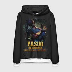 Толстовка-худи мужская Yasuo, цвет: 3D-белый