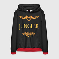 Толстовка-худи мужская Jungler, цвет: 3D-красный