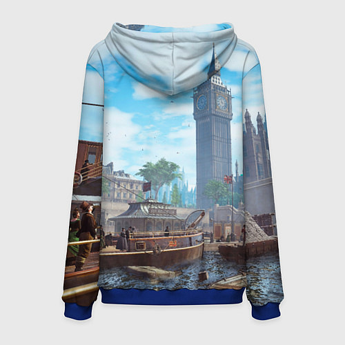 Мужская толстовка Assasin's creed / 3D-Синий – фото 2