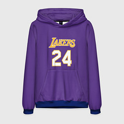 Толстовка-худи мужская Los Angeles Lakers Kobe Brya, цвет: 3D-синий