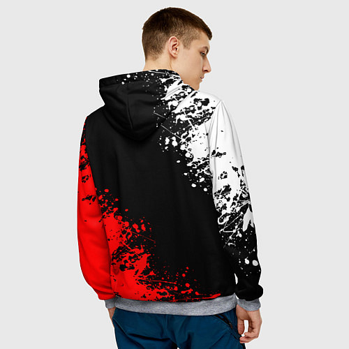 Мужская толстовка PUBG / 3D-Меланж – фото 4