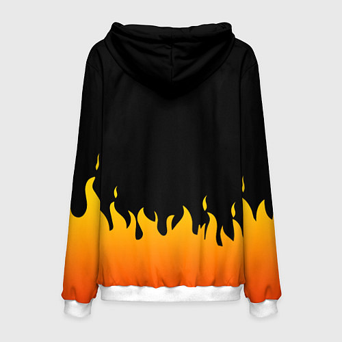 Мужская толстовка MY HERO ACADEMIA яркое пламя / 3D-Белый – фото 2