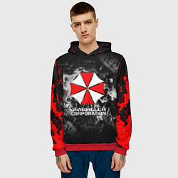 Толстовка-худи мужская UMBRELLA CORP, цвет: 3D-красный — фото 2