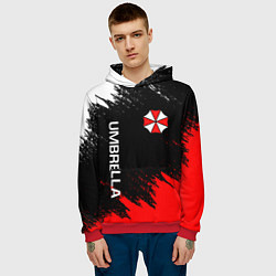 Толстовка-худи мужская UMBRELLA CORP, цвет: 3D-красный — фото 2