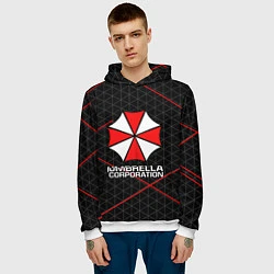 Толстовка-худи мужская UMBRELLA CORP, цвет: 3D-белый — фото 2