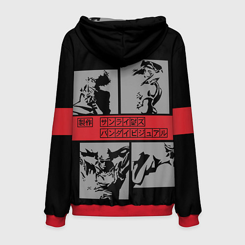 Мужская толстовка Cowboy Bebop anime / 3D-Красный – фото 2