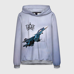 Толстовка-худи мужская ВВС России, цвет: 3D-меланж